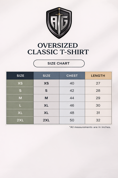 Armor of God | Oversized Classic T-Shirt | 240 GSM